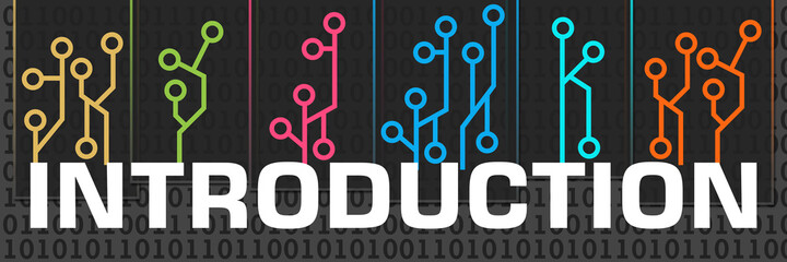 Introduction Dark Colorful Circuit Digital On Top 