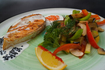 fish with vegetables
