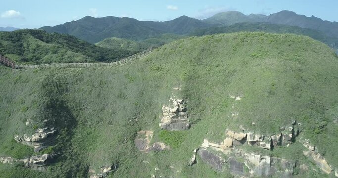 Tuesday, May 1, 2018, Northeast BiTou Cape lighthouse, New Taipei City, Taiwan.