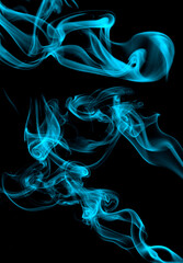 blue smoke abstract image