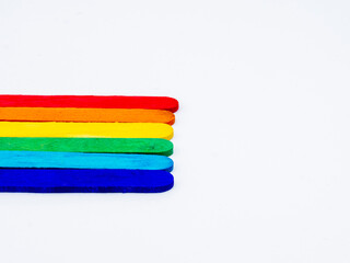 stack of colorful wooden