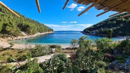 Beautiful beach -  Pupnatska Luka - Island Korčula, Croatia