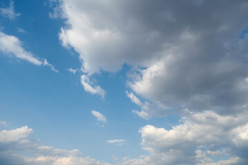 Sky with dramatic dark clouds.