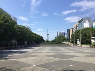 Scenery of Hisaya Odori Park in Sakae area, Nagoya city