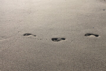 footsteps on the sand
