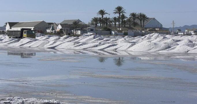 frozen lake in the winter