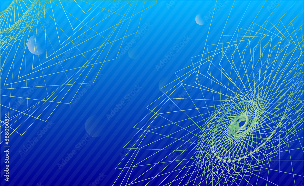 Sticker abstract spiral grid technology line background
