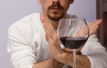 Man refuses to drink wine