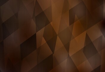 Obraz premium Dark Brown vector template with rhombus.