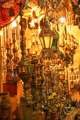 Fototapeta na wymiar Shush shop- Ramadan lanterns - Al Moez Street- Old cairo