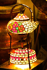 Fototapeta na wymiar Mosaic lamp- decoration