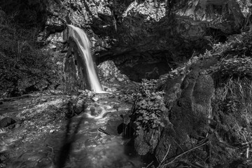 Kot Falls in Spring. Italy in Black and White © Nicola Simeoni