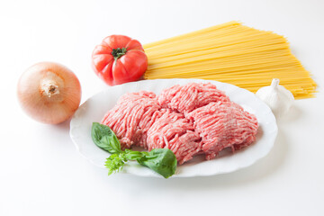 スパゲッティミートソースの具材