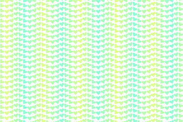 Wavy seamless hearts vector pattern/wallpaper