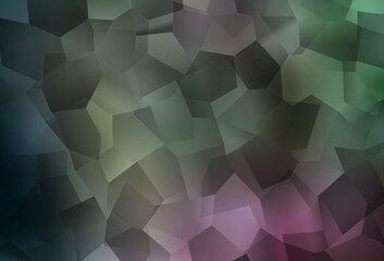 Obraz premium Dark Pink, Green vector pattern with random forms.