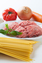 スパゲッティミートソースの具材