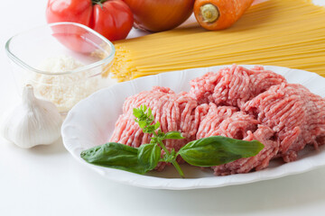 スパゲッティミートソースの具材