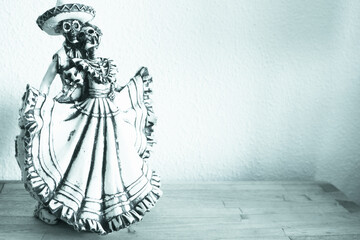 Standard skull figures. Halloween night