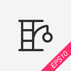 Pet toy icon isolated on background. Ball string symbol modern, simple, vector, icon for website design, mobile app, ui. Vector Illustration