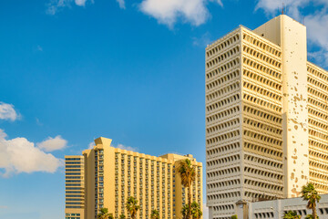 Fototapeta na wymiar Modern Waterfront Buildings, Tel Aviv, Israel