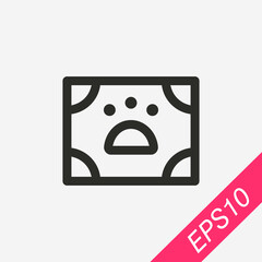 Pet mat icon isolated on background. Mat symbol modern, simple, vector, icon for website design, mobile app, ui. Vector Illustration