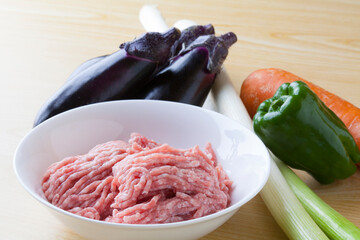 マーボー茄子の具材