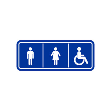 toilet sign icon vector symbol
