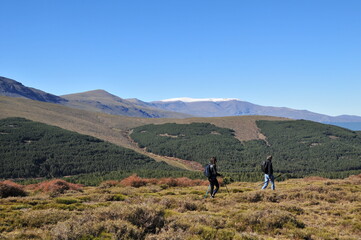 Ascending the highest peak of Almeria's Sierra Nevada, El Chullo (2611 m)