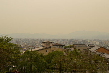 Fototapeta na wymiar Exploring the temples and nature around Kyoto and Nara on Honshu island in Japan