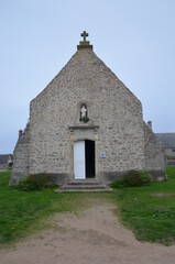 Fototapeta na wymiar Chapelle des Marins de Gatteville le Phare Notre Dame de Bon Secours