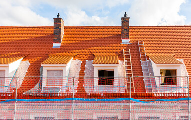 Dachrenovierung an einem Altbau Gebäude