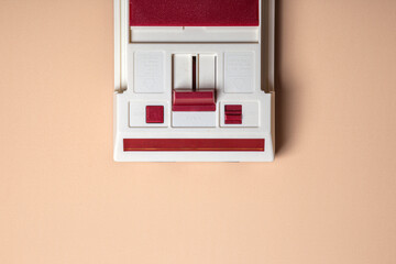 retro video game console top view