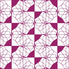 Beautiful of Colorful Seamless Pattern with Shapes with Lines, Repeated, Abstract, Illustrator Geometric Pattern Wallpaper. Image for Printing on Paper, Wallpaper or Background, Covers, Fabrics