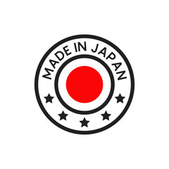 Made in Japan symbol logo design template