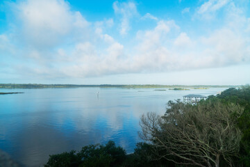 Early morning intracoastal waterway at St Augustine Florida