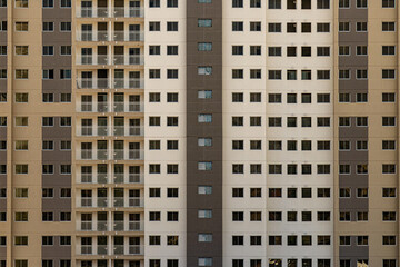 Fototapeta premium Construção civil janelas paralelas