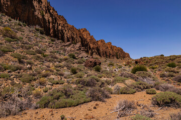 La Fortaleza rocks formation, Cañadas del Teide national park, Tenerife, Canary islands, Spain
