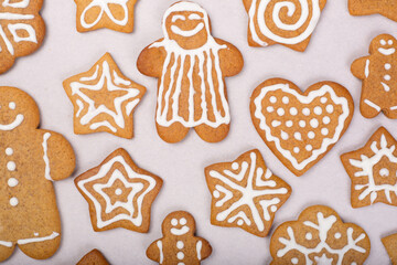 Gingerbread cookie background