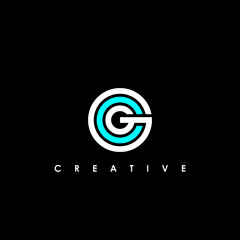CG Letter Initial Logo Design Template Vector Illustration	
