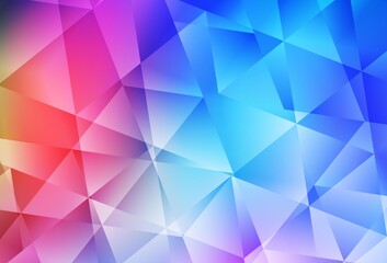 Light Multicolor vector abstract mosaic backdrop.