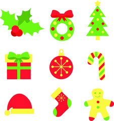 Set of christmas icons