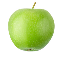 Green apple isolated on white background with clipping path
