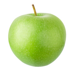 Green apple isolated on white background with clipping path