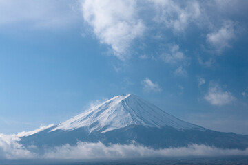 河口湖からの富士山