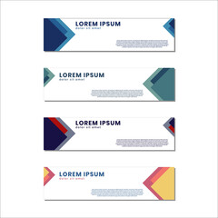 Banner template elegant and simple