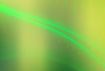 Light Green, Yellow vector layout with wry lines.