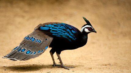 Palawan Peacock-Pheasant, Polyplectron napoleonis