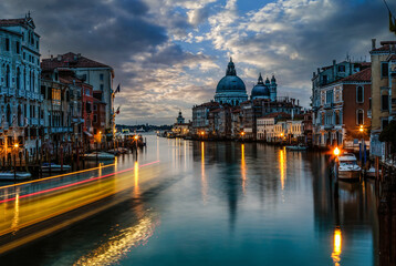Obraz premium Grand Canal and Basilica Santa Maria della Salute, Venice, Italy