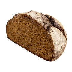Bread isolated on white background with clipping path