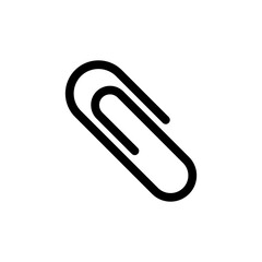 paper clip attachment icon vector